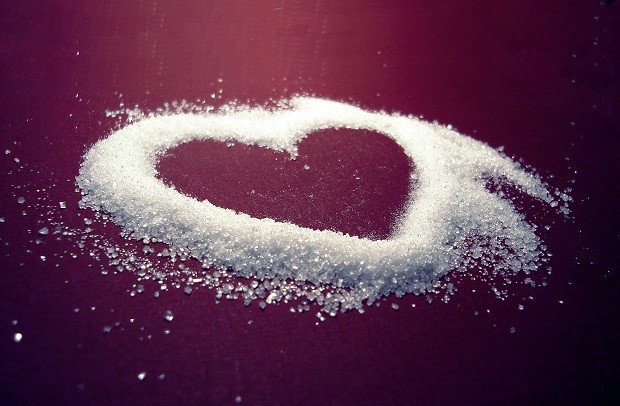 сахар в виде сердца